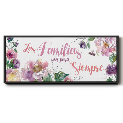 Familias Siempre - Floater Framed Canvas Print