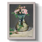 Impressionist floral still life painting by Édouard Manet printed on canvas in an ornate champagne frame with a vertical orientation.