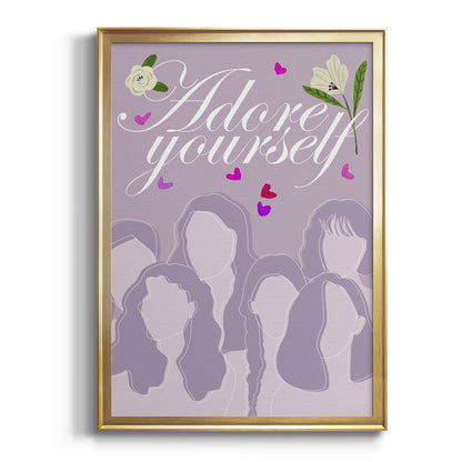 Happy Galentine's Day Collection B - Modern Framed Canvas Print