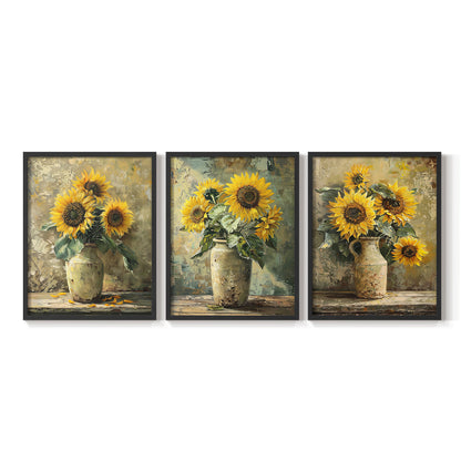 Floral Study Series CLXXI - Restickable Framed Art Set
