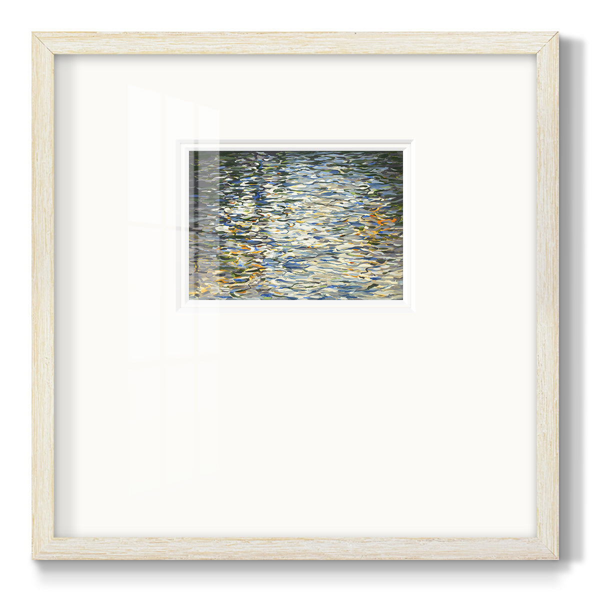 Water Reflections- Premium Framed Print Double Matboard