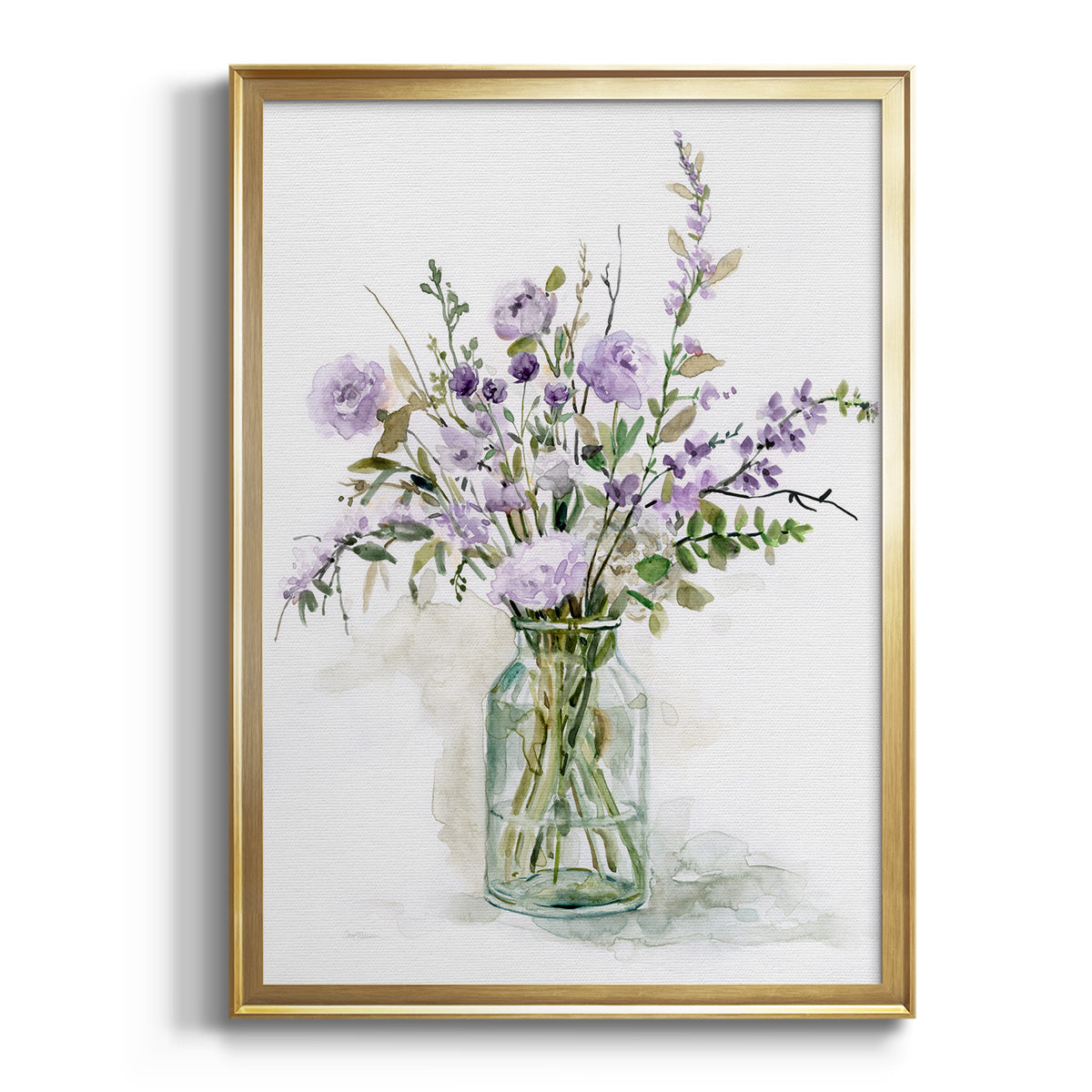 Purple Passion I - Modern Framed Canvas Print