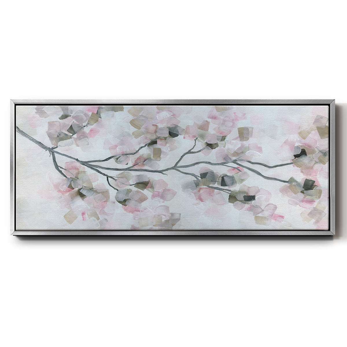 Cherry Blossoms - Floater Framed Canvas Print