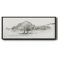 Scenic Scribble II - Floater Framed Canvas Print