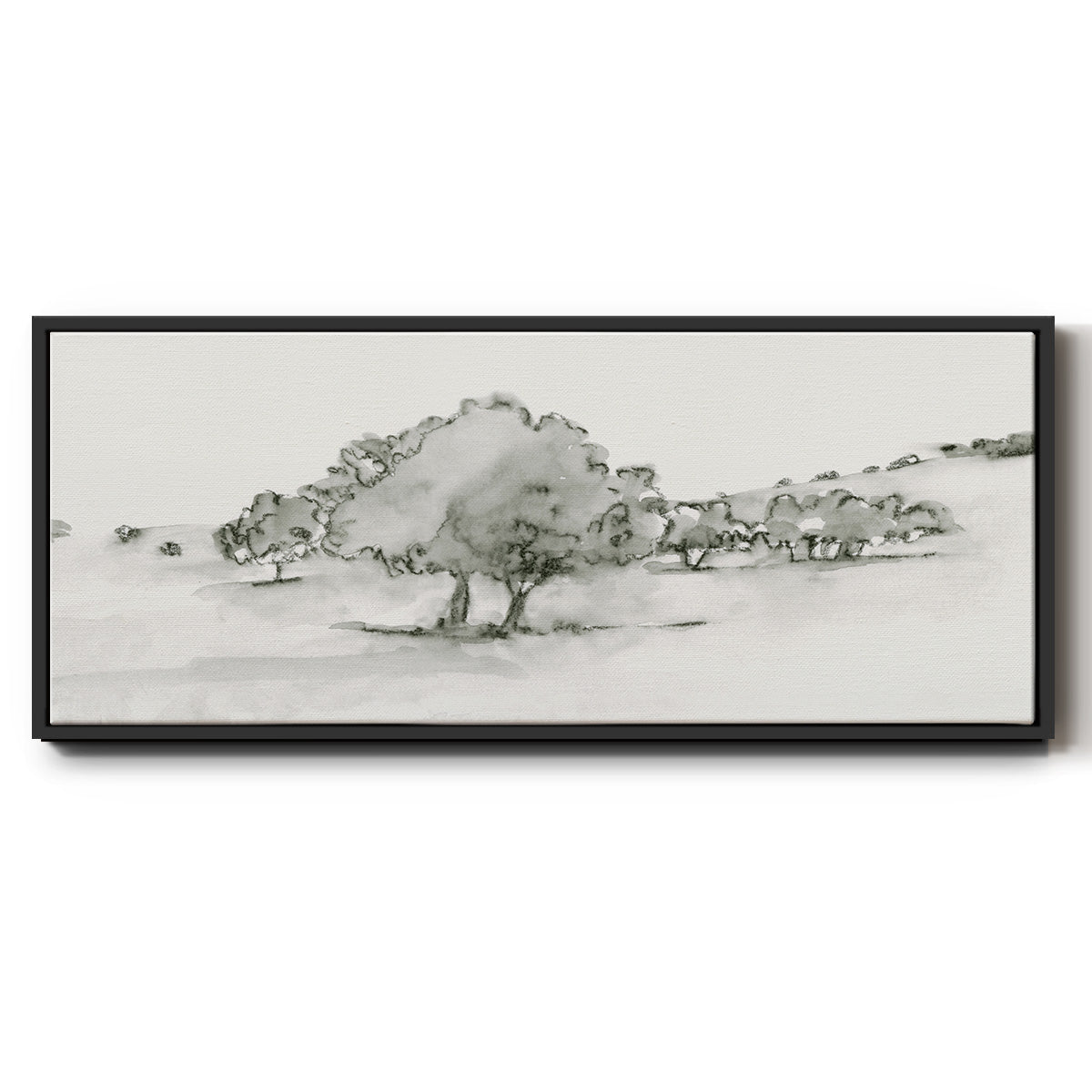 Scenic Scribble II - Floater Framed Canvas Print