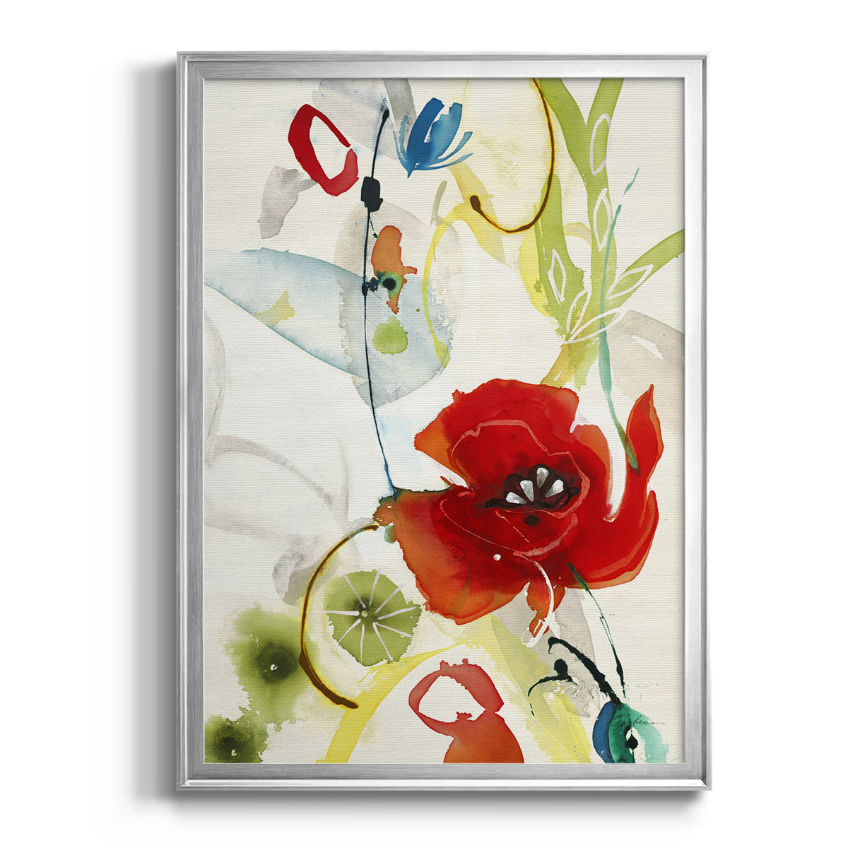 Local Color II - Modern Framed Canvas Print