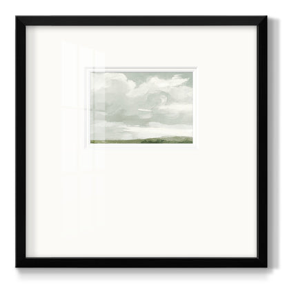 Gray Stone Sky III - Double Matboard Framed Print