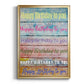 Birthday Song - Modern Framed Canvas Print