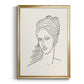 Greek Busts II - Modern Framed Canvas Print