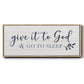 Give It To God - Floater Framed Canvas Print