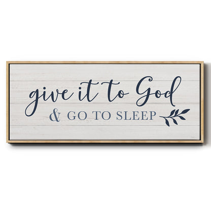 Give It To God - Floater Framed Canvas Print