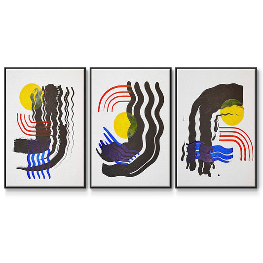 Shifting I - Floater Framed Canvas Set