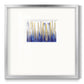 Blue and Gold Abstract V - Double Matboard Framed Print