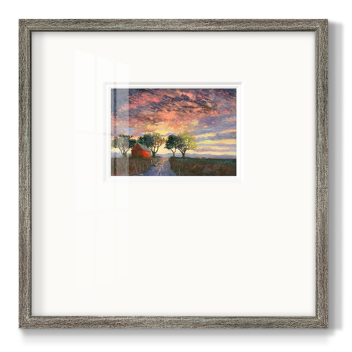 Fire in the Sky - Double Matboard Framed Print