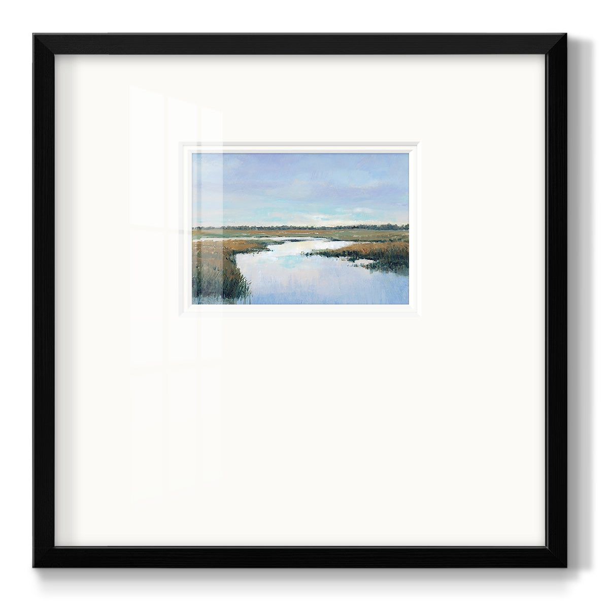 Coastal Plains I - Double Matboard Framed Print