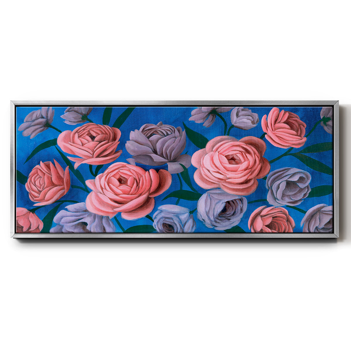 Layered Petals III - Floater Framed Canvas Print