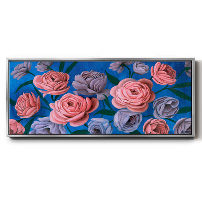 Layered Petals III - Floater Framed Canvas Print