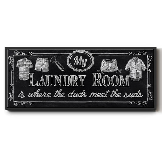 Duds and Suds - Floater Framed Canvas Print