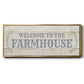 Welcome to the Farmhouse - Floater Framed Canvas Print