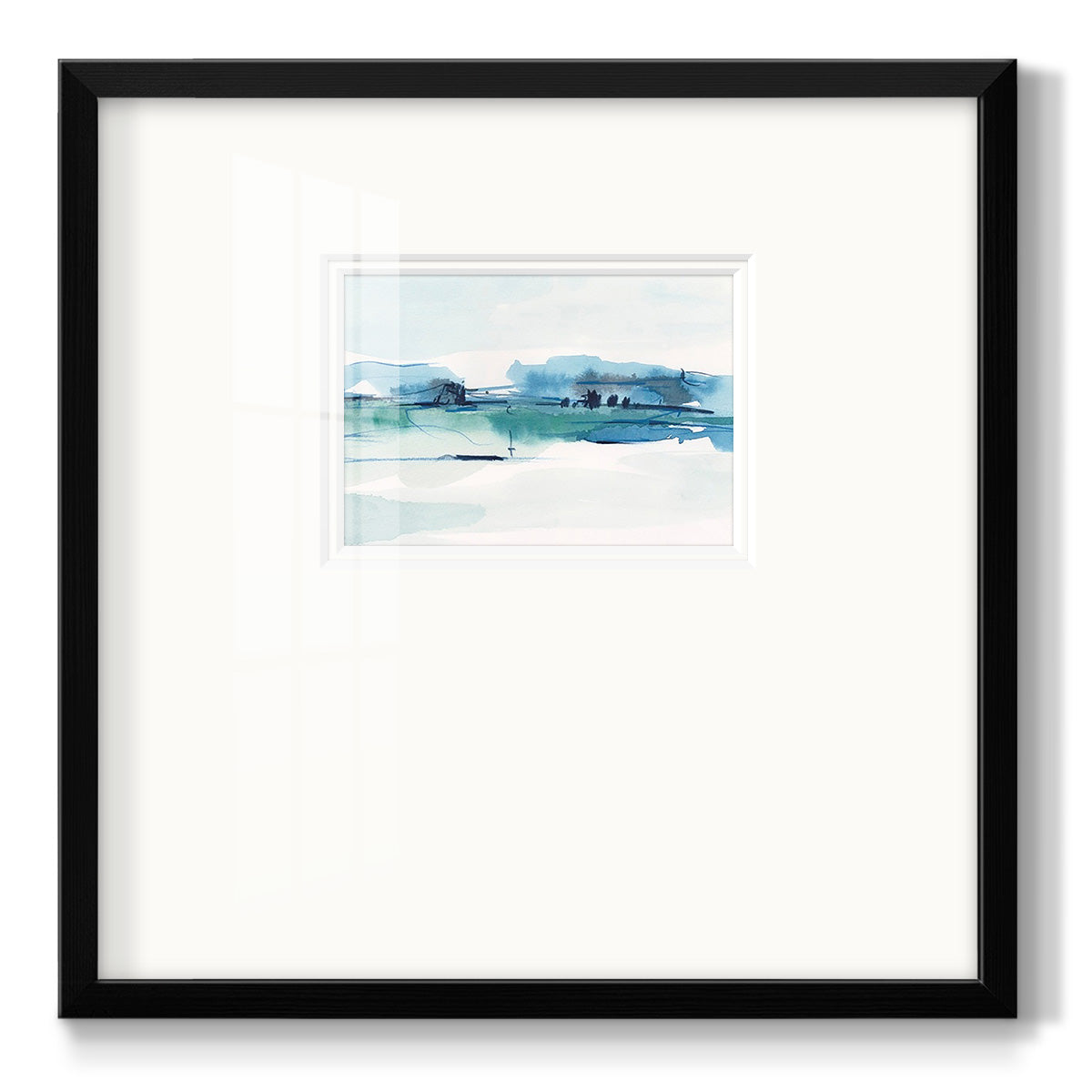 Ultramarine Vista II - Double Matboard Framed Print