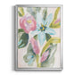 Floral Breeze Fresco  I - Modern Framed Canvas Print