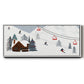 Ski Slope Collection D - Floater Framed Canvas Print