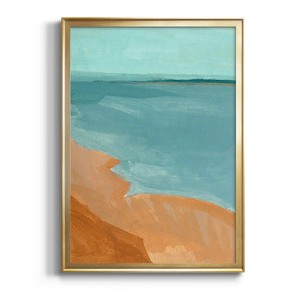 Out on the Sandbar II - Modern Framed Canvas Print