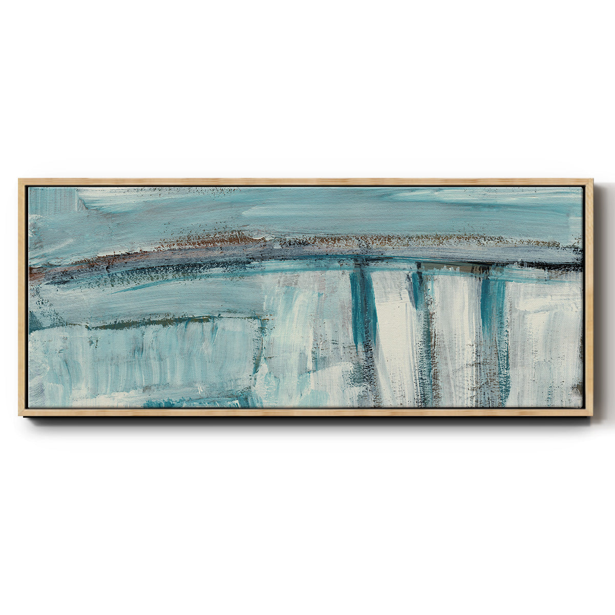 Acqua I - Floater Framed Canvas Print