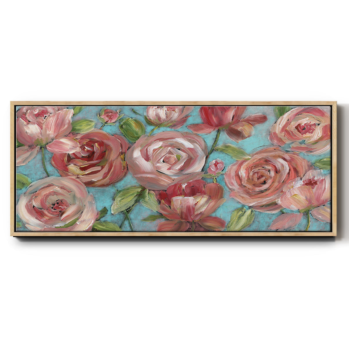 Peaches and Cream - Floater Framed Canvas Print