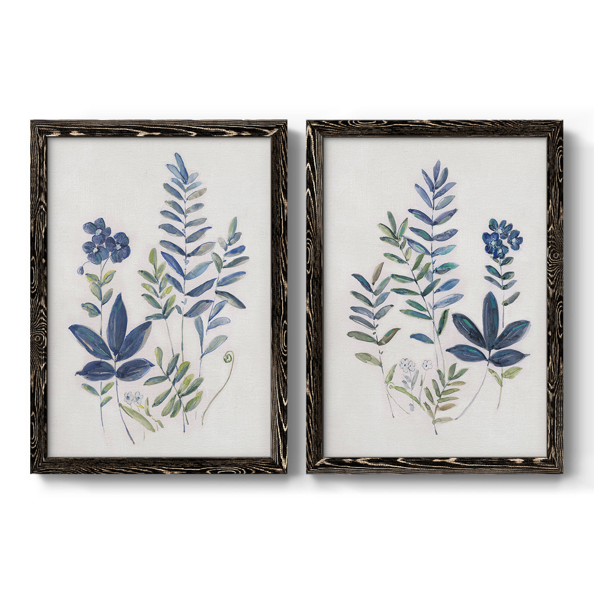 Fern Study I   - Premium Framed Canvas 2 Piece Set - Ready to Hang