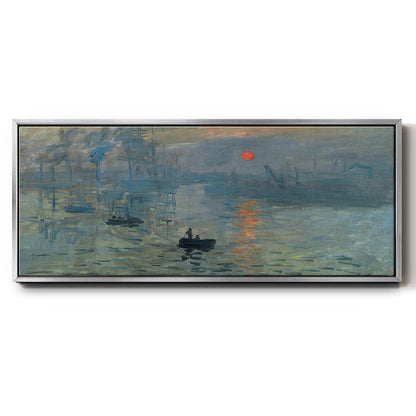 Impression Sunrise - Floater Framed Canvas Print