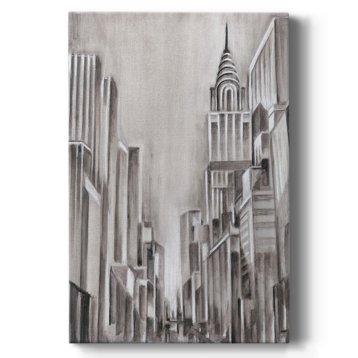 Art Deco Cityscape I Premium Gallery Wrapped Canvas - Ready to Hang