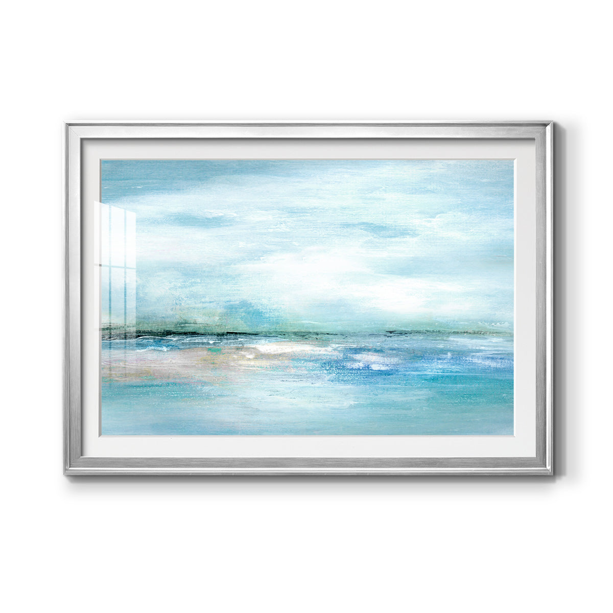Silhouette Sunset - Modern Framed Art Print