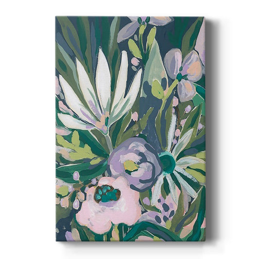 Purple Jungle Garden I - Canvas Art Print