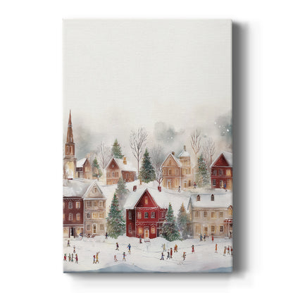 Frostlit Evergreen Green - Canvas Art Print