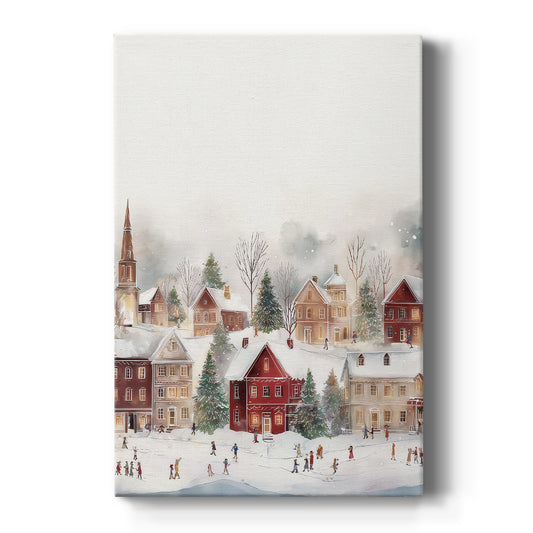 Frostlit Evergreen Green - Canvas Art Print