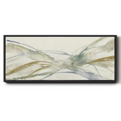 Watercolor Waves II - Floater Framed Canvas Print