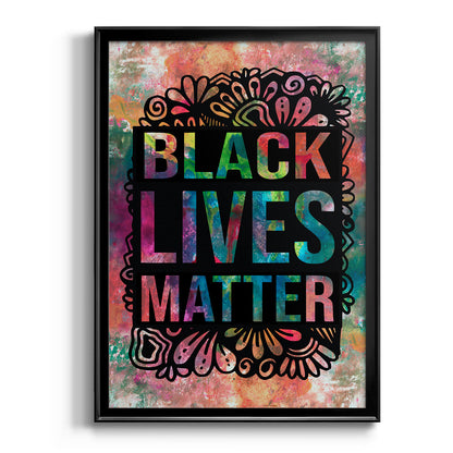 Graffiti Black Lives Matter - Modern Framed Canvas Print