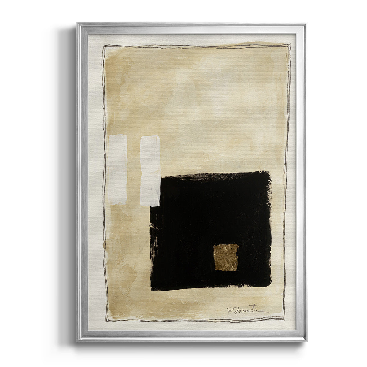 Inner Musing I - Modern Framed Canvas Print