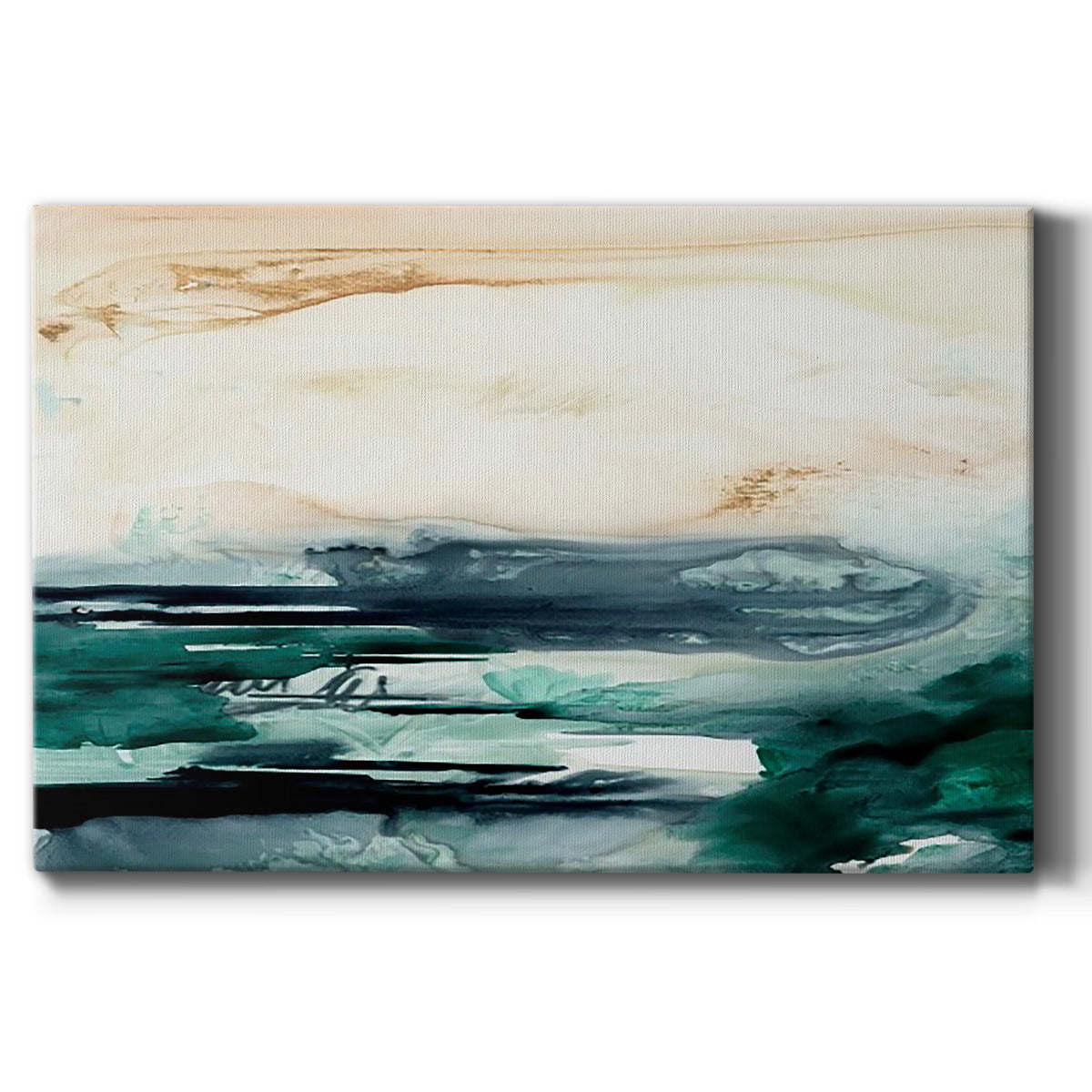 Sea Foam Flow II Premium Gallery Wrapped Canvas - Ready to Hang