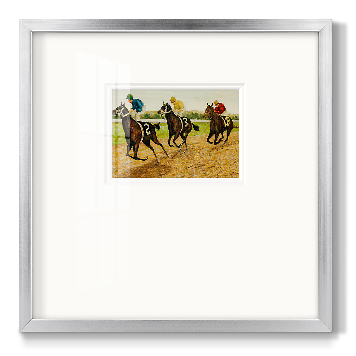 Day at the Race V - Double Matboard Framed Print