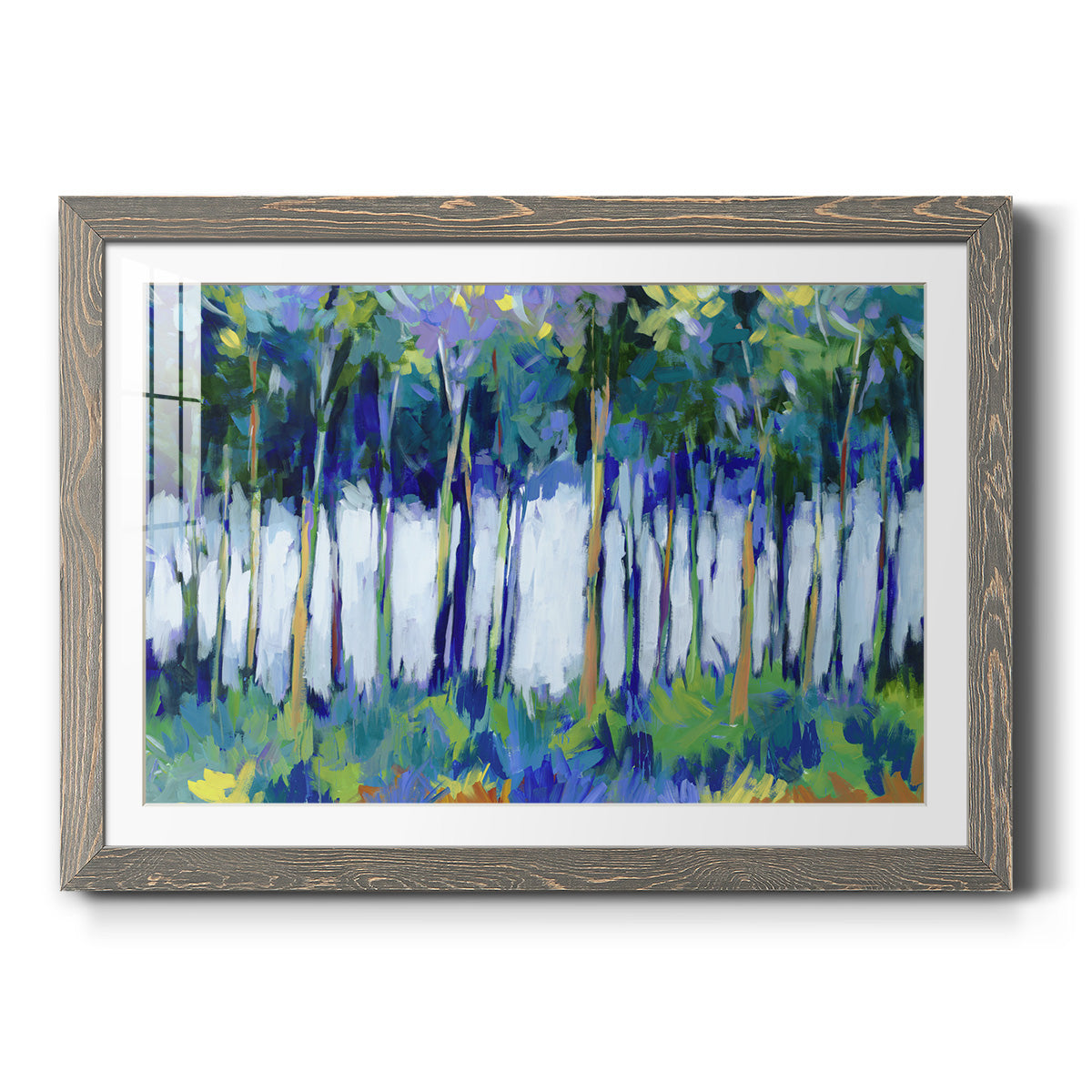 Light Through the Trees - Barnwood Framed Art Print