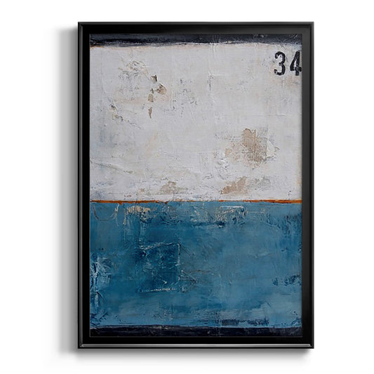 Take 34 - Modern Framed Canvas Print