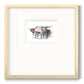 Modern Longhorns II - Double Matboard Framed Print