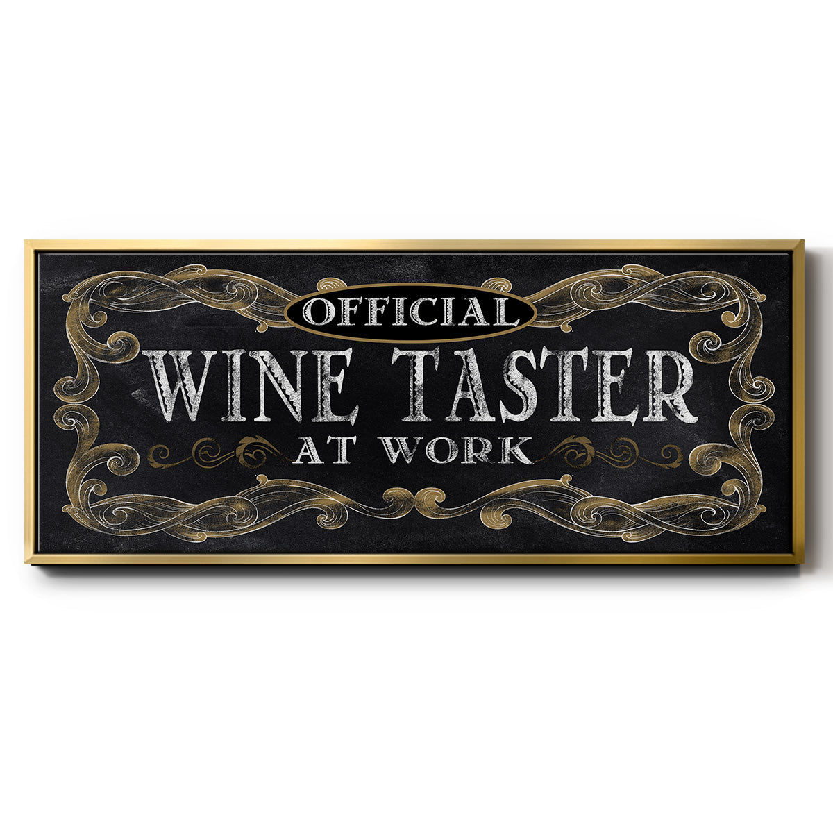 Wine Taster - Floater Framed Canvas Print