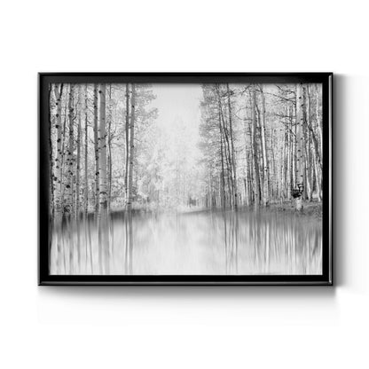 Aspen Reflection - Modern Framed Canvas Print