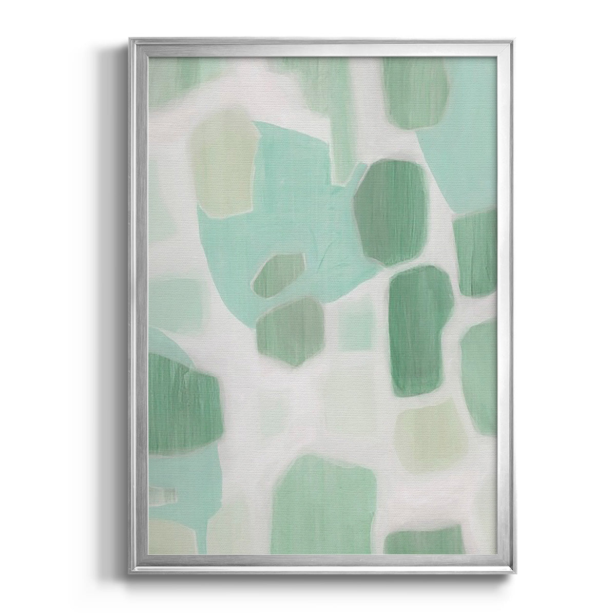 River Shapes II - Modern Framed Canvas Print