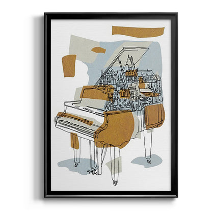 Rehearsal I - Modern Framed Canvas Print