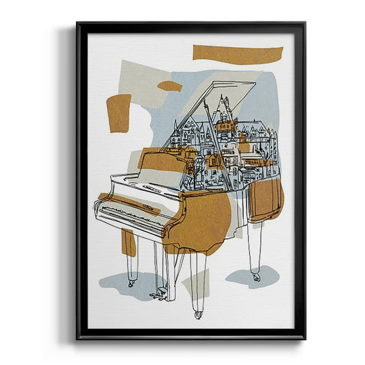 Rehearsal I - Modern Framed Canvas Print