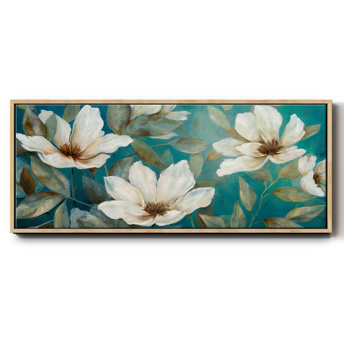 Shade of Blue - Floater Framed Canvas Print
